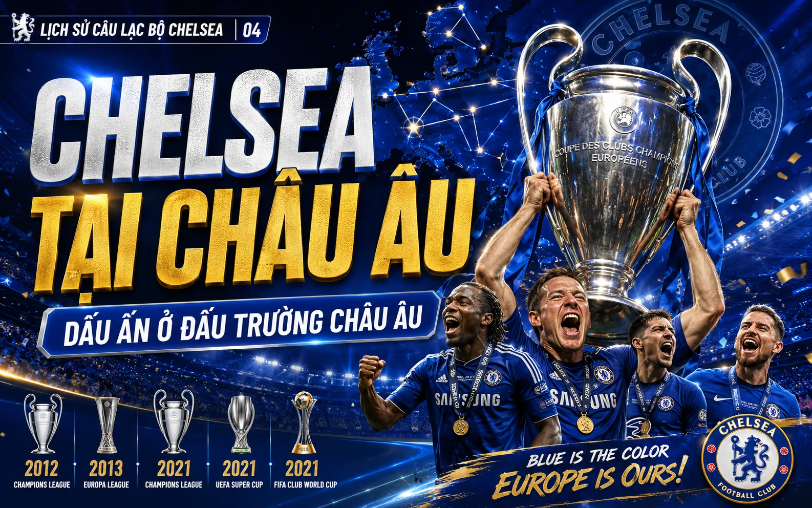 Lịch Sử Câu Lạc Bộ Chelsea Qua Những Giai Đoạn Đáng Nhớ